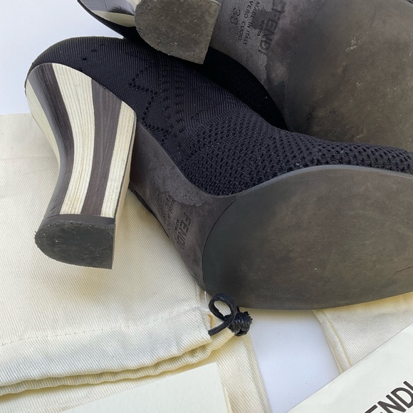 FENDI  ROCKOKO SOCK BOOTIES - Picture 5 of 12